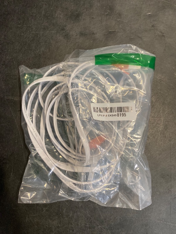 Photo 1 of Smolink Ethernet Cable 15 FT, Cat 8 Ethernet Cable 2000Mhz 40Gbps, Internet Cable Professional Flat LAN Cable SFTP Patch Cord with Gold Plated RJ45 Connector for Router Modem, White