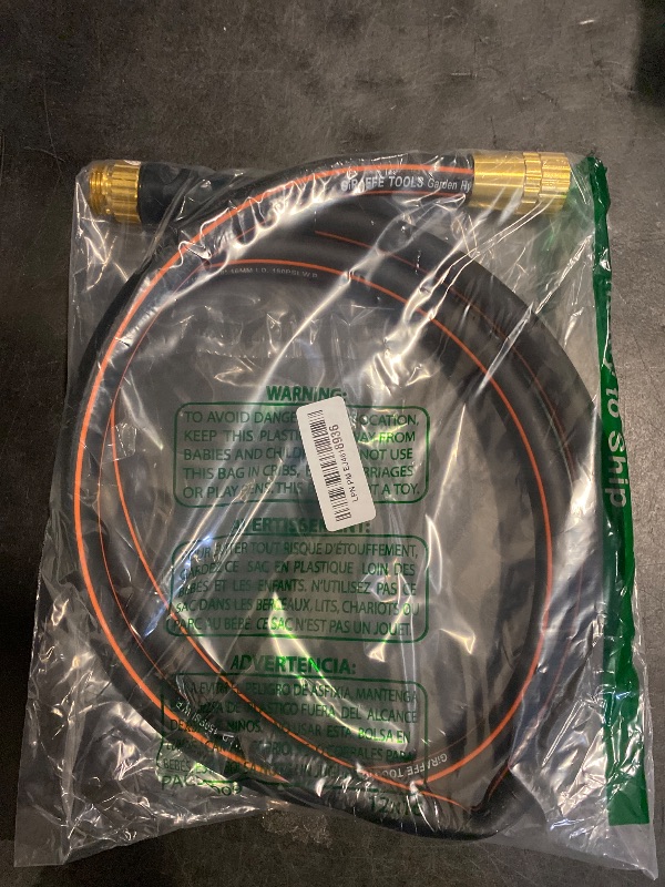 Photo 1 of Giraffe Tools Garden Hose 6ft x 5/8", Short Water Hose Heavy Duty, Lightweight, Flexible Hybrid Hose with Swivel Handle, Male to Female Fittings