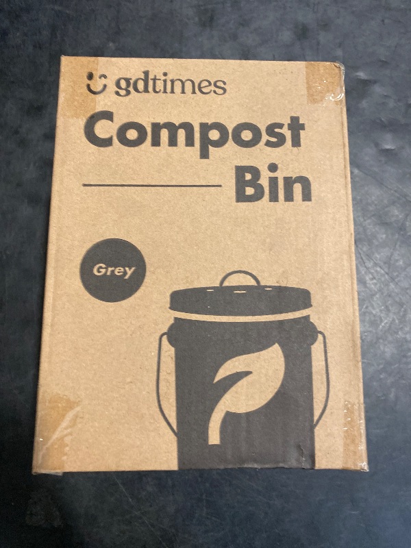 Photo 1 of FINESSY Indoor Compost Bin Kitchen Odorless with Lid for Composting Food Waste Bucket for Counters, Stainless Steel Kitchen Compost Bin Countertop Trash Can, Indoor Food Composter Recycler Container