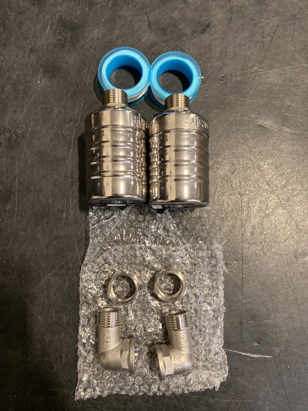 Photo 1 of Float Valve, 2 Pack 1/2" 3/4'' Auto Fill Shut off Water Tank Float Valve, 304 Stainless Steel Fully Automatic Water Level Control Valve, Float Valve for Water Tank(2 pcs)