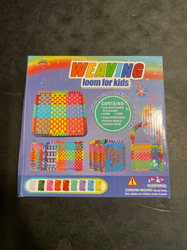 Photo 1 of CCTVRTV Weaving Loom Kit Toys for Kids and Adults, Potholder Loops DIY Arts and Crafts for Boys and Girls Ages 5 6 7 8-12 13, Easy Potholder Loom Knitting Kits Gifts for Beginners, 252 Craft Loops