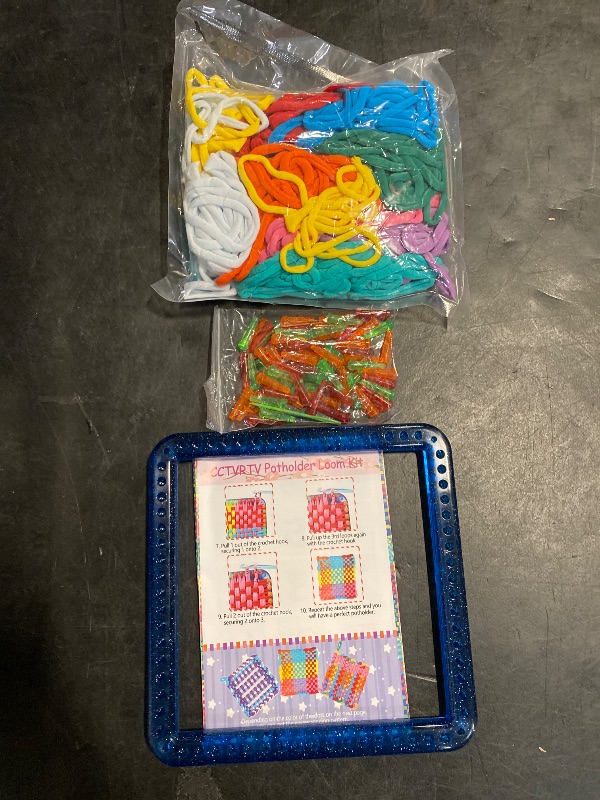 Photo 1 of CCTVRTV Weaving Loom Kit Toys for Kids and Adults, Potholder Loops DIY Arts and Crafts for Boys and Girls Ages 5 6 7 8-12 13, Easy Potholder Loom Knitting Kits Gifts for Beginners, 252 Craft Loops