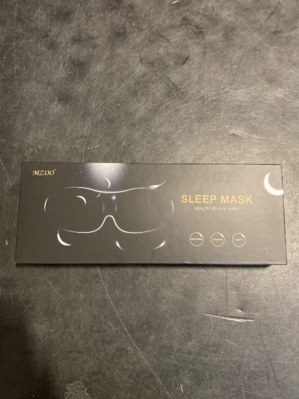 Photo 1 of MZOO Sleep Eye Mask for Side Sleeper Men Women, Zero Eye Pressure 3D Sleeping Mask, Light Blocking Patented Design Night Blindfold, Soft Eye Shade Cover for Travel, Blue