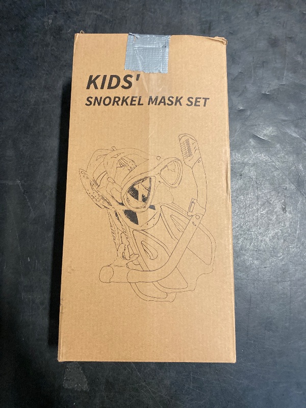 Photo 1 of Kids Mask Fins Snorkel Set, Dry Top Snorkeling Gear for Kids Youth Boys Girls Junior Age 5-15