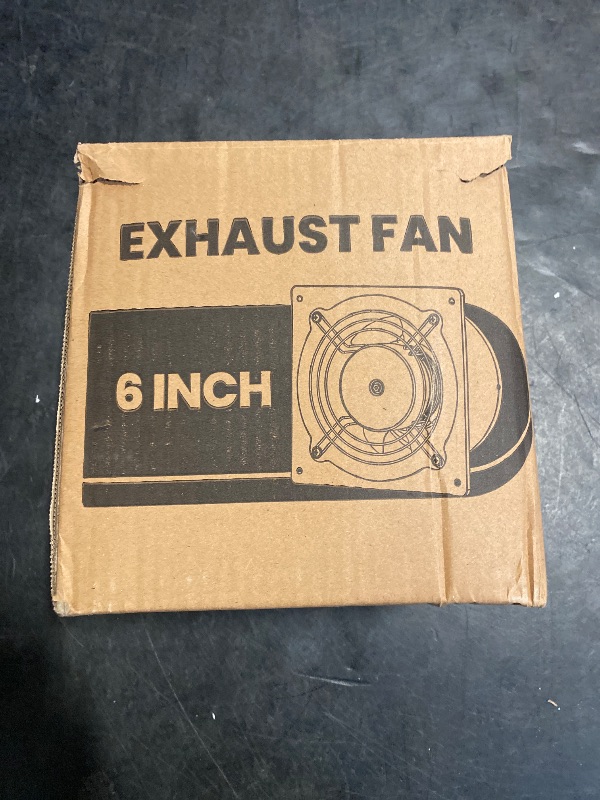 Photo 1 of HG Power 6 Inch Exhaust Fan with Speed Controller, 308CFM Wall Exhaust Fanfor Kitchen, Bathroom, Metal Extractor Fan for Pet Room, Smoking Room, Attic, Garage, Window Ventilation