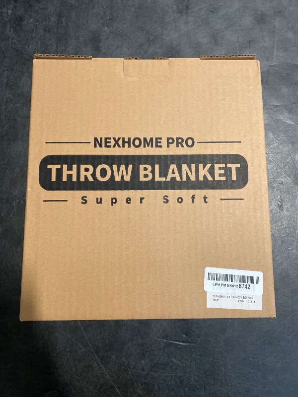 Photo 1 of NEXHOME PRO Super Soft Throw Blankets for Couch, Reversible Warm Blanket Cozy Knit Blankets for Women, Fuzzy Plush Lightweight Throws for Sofa, Bed, Picnic, Heather Terracotta, 50 x 60 inches