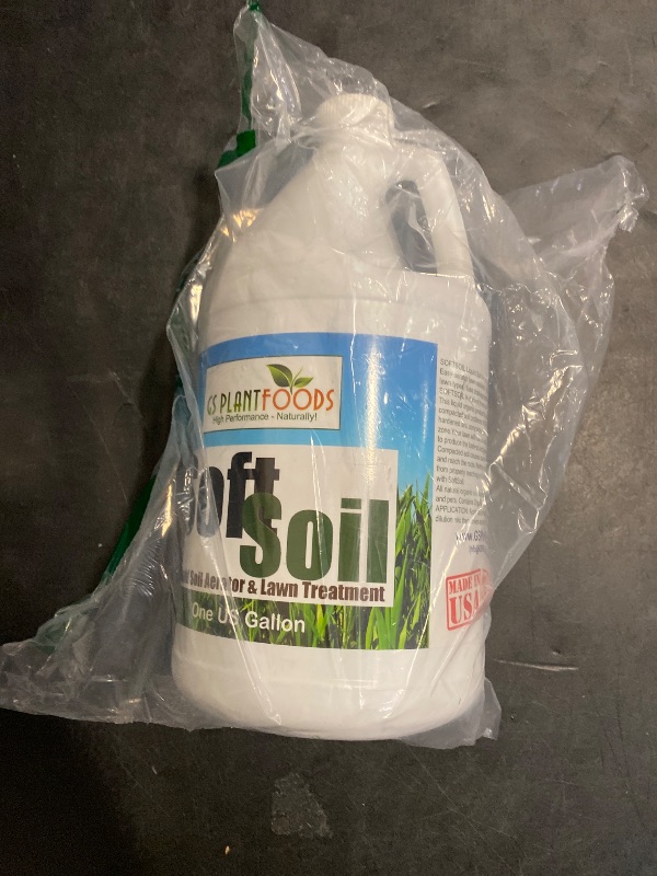 Photo 1 of Soft Soil Liquid Soil Aerator & Lawn Treatment to Fix Compacted Soils, Improve Drainage with Non-Mechanical Liquid Application. 1 Gallon