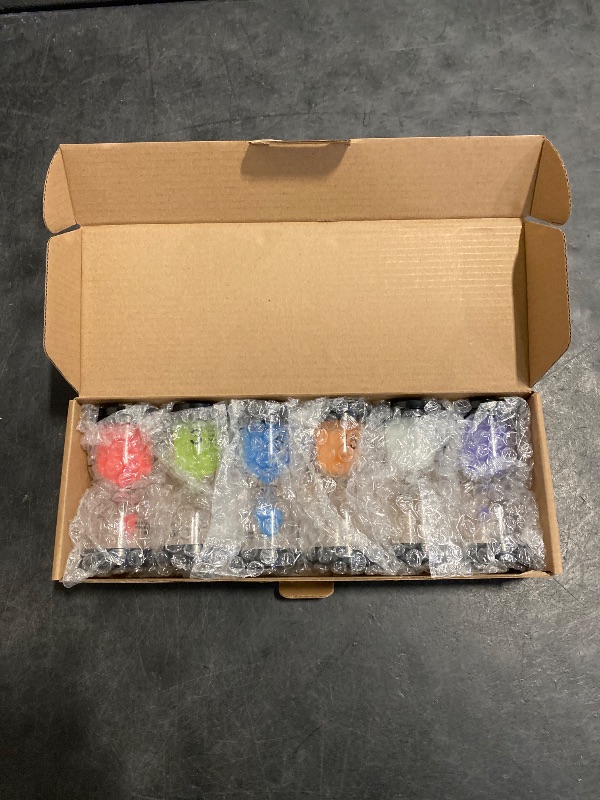 Photo 1 of Sand Timer, Hourglass Sand Timers Colorful 1/3/5/10/15/30 Minutes Sandglass Timer with Protective Cover for Classroom Home Office Cooking (Pack of 6) Multicolor