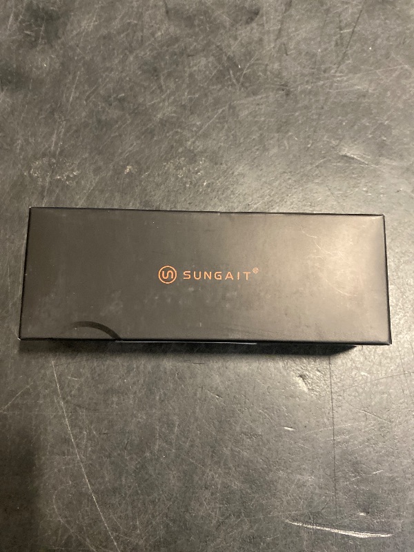 Photo 1 of SUNGAIT Ultra Lightweight Rectangular Polarized Sunglasses Men UV400 Protection (Black Frame Gray Lens, 62) Metal Frame 2458 HKH