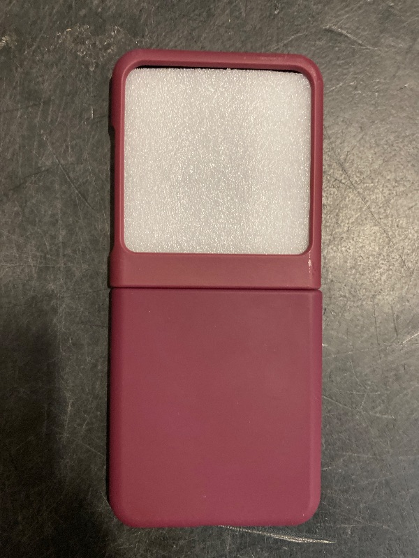 Photo 1 of oakxco for Motorola Moto Razr 2024/2025 Phone Case Liquid Silicone, Cute Thin Slim Soft Rubber Gel for Women Men, Smooth Matte TPU Plain Color Girly Simple Case with Camera Cover, Burgundy Maroon