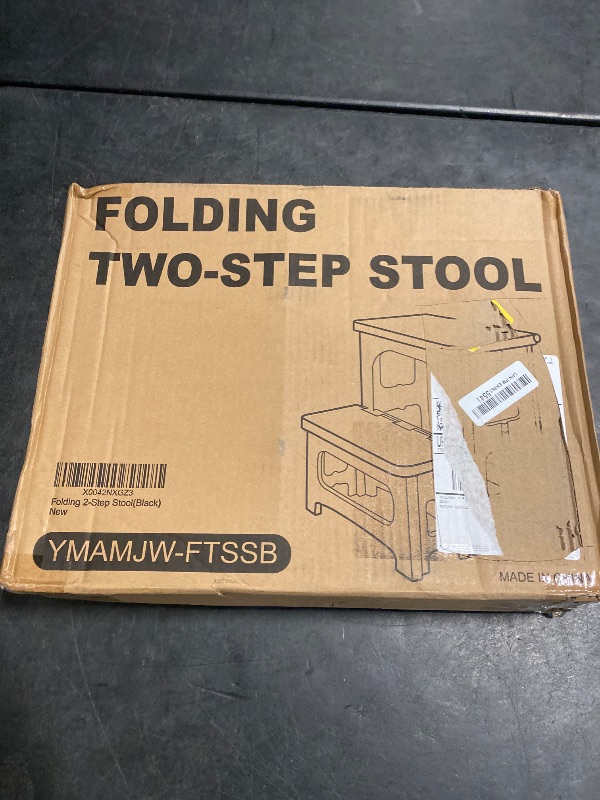Photo 1 of ACSTEP Folding Kids Step Stool with Back Support for Kids,9" Plastic Kids Chair for Outdoor or Indoor Kitchen Step Stools and Bathroom Stool for Toddlers Boys Girls