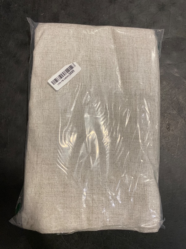 Photo 1 of Joydeco 100% Blackout Curtains for Bedroom - Natural Linen Curtains 52" W x 90" L Long, Thermal Insulated 2 Panels Light Beige. Room Darkening Light Blocking Drapes for Living Room