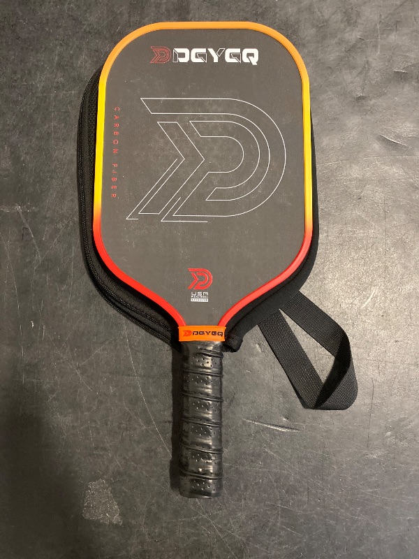 Photo 1 of DGYGQ Pickleball Paddles - Professional Carbon Fiber Paddle with Honeycomb Core Pickleball Rackets - Lightweight Precision & Enhanced Shock Absorption for High Spin & Powerful Shots