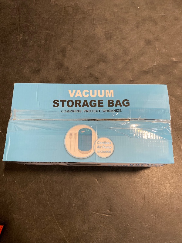 Photo 1 of 12 Pack Travel Vacuum Storage Bags with Portable Electric Pump, Vacuum Seal Space Saver Bags for Clothing, Vacuum Travel Bags for Luggage