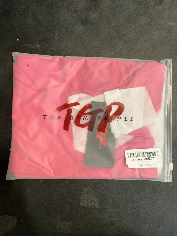 Photo 1 of Size M THE GYM PEOPLE Womens Racerback Workout Tank Tops Lightweight Stretchy Sleeveless Running Athletic Yoga Tee Shirts Bright Pink