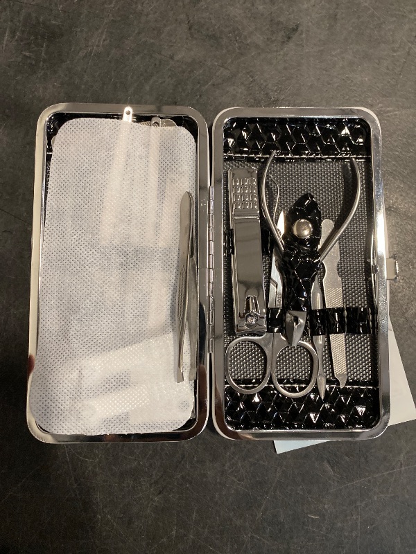 Photo 1 of Nail Clippers Set Fingernail and Toenail Clipper Cutters, Manicure Pedicure Kit 18 Pieces Stainless Steel Professional Grooming Kits, Nail Care Tools with Luxurious Travel Case