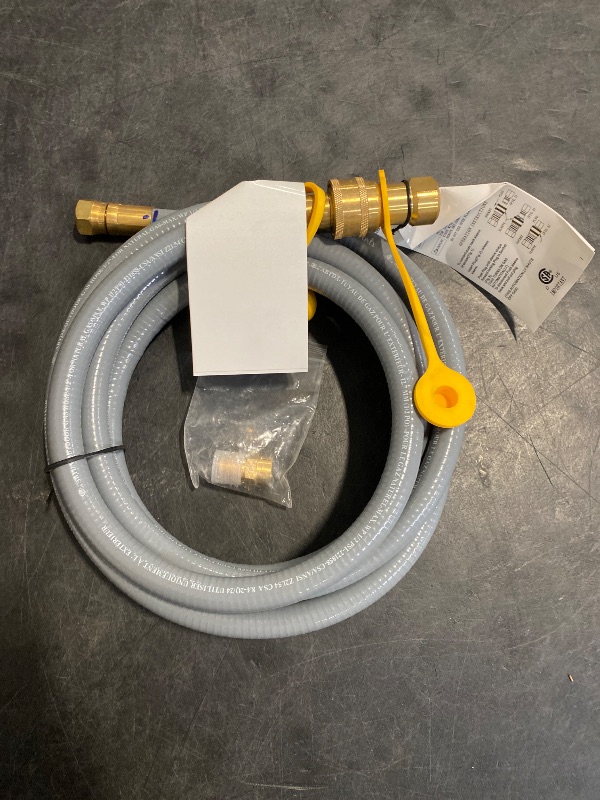 Photo 1 of ABYDA 12Feet 1/2 Inch ID Natural Gas Hose with Quick Connect Fitting-Ideal for BBQ, Grill, Pizza Oven, Patio Heater, and More Low-Pressure Appliances - Natural Gas Conversion Kit, CSA Certified
