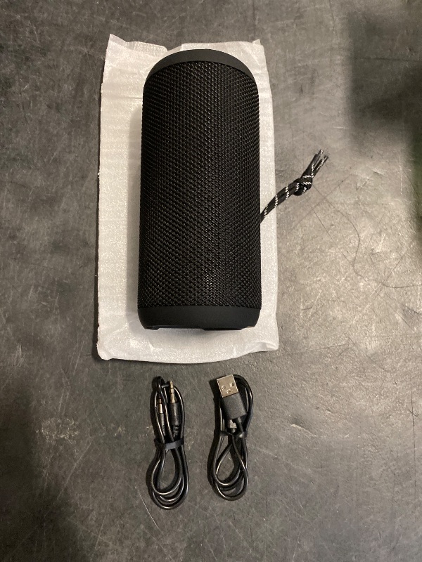 Photo 1 of Ortizan Portable Bluetooth Speaker: IPX7 Waterproof, 24W Loud Sound, Deep Bass, Bluetooth 5.3, LED Lights, Wireless Stereo Pairing, 30H Playtime, for Home/Outdoor/Party/Beach, Birthday Gift (Black)