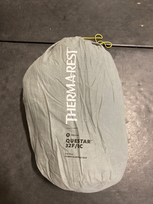 Photo 1 of Therm-a-Rest Questar 32F/0C Lightweight Down Mummy Sleeping Bag, Regular, Balsam