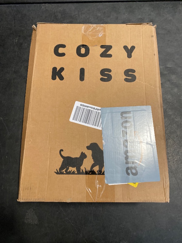 Photo 1 of COZY KISS Cooling Dog Bed, Orthopedic Foam Dog Bed with Sides, Removable Washable Cover & Waterproof Lining and Nonskid Bottom, Comfortable Pet Beds for Large Dogs, Grey (42" L x 30" W x 7" Th)