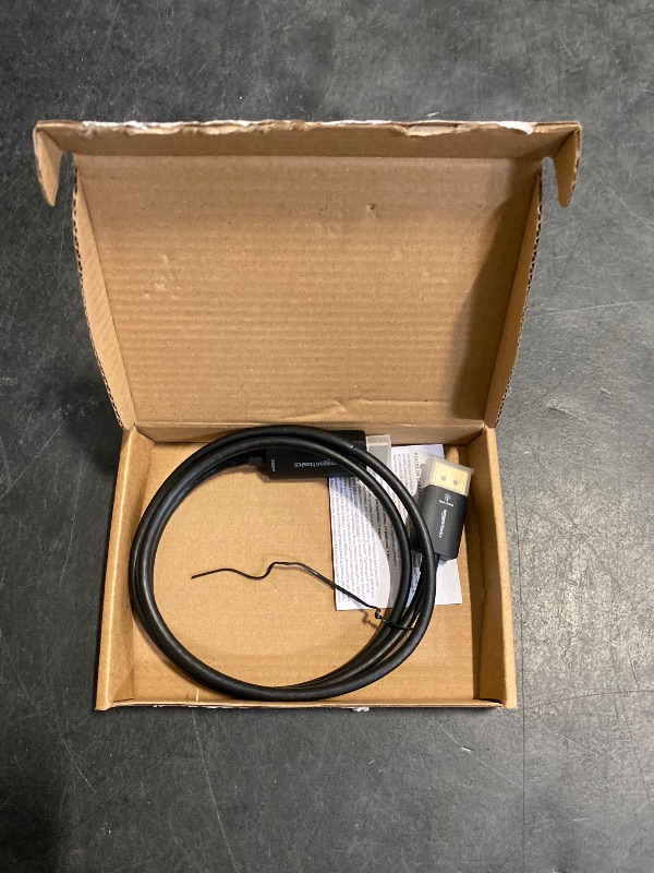 Photo 1 of Amazon Basics DisplayPort to HDMI Cable, Uni-Directional, 1080p, 1920x1200, 4K@60Hz, 3 ft, Gold-Plated Plug, Black