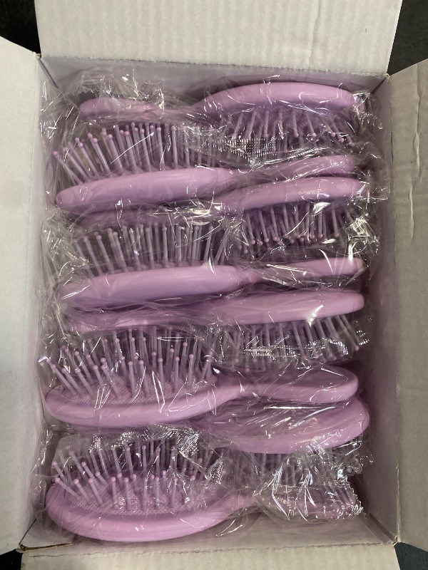 Photo 1 of Bridesmaid Proposal Gifts 8pcs Mini Travel Brush bachelorette party accessories Cute hair Brush for Wedding Party Favors for Wedding Party Favors (Purple, 8pcs)