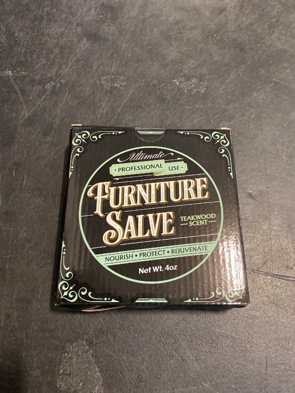 Photo 1 of Furniture Salve for Leather - Polisher, Moisturizer, and Restorer for Couches and Furniture - Conditioner for Leather, Wood, and Vinyl - Repair Salve with Brush - 4oz