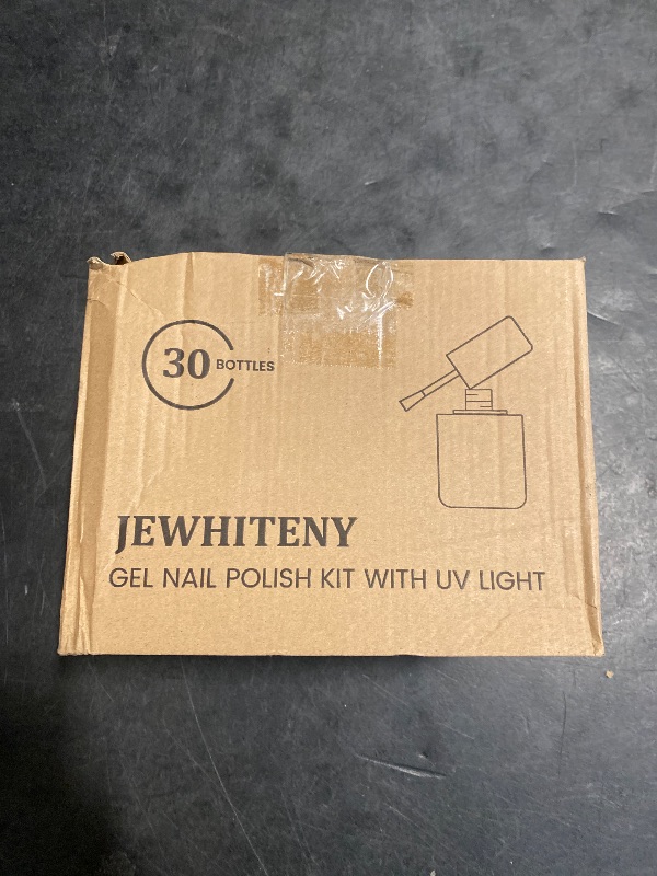 Photo 1 of JEWHITENY 27 Colors Nail Polish Kit with U V Light, U V LED Nail Dryer Lamp Curing Gel Nail Polish Set Popular Gel Polish Set DIY at Home, Nail Manicure Tools