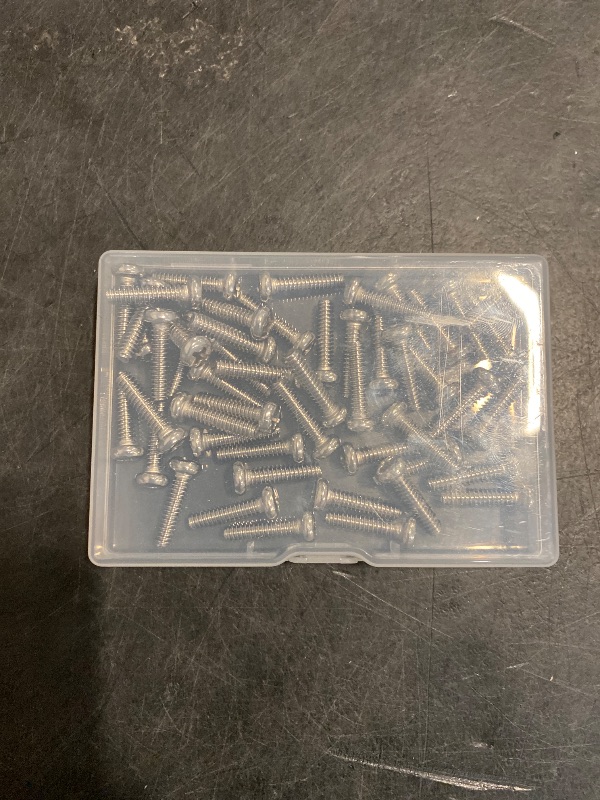 Photo 1 of #10-24 x 3/4'' (50Pack) Pan Head Machine Screw, Phillips Drive, 304 Stainless Steel 18-8, Bright Finish, Fully Machine Thread