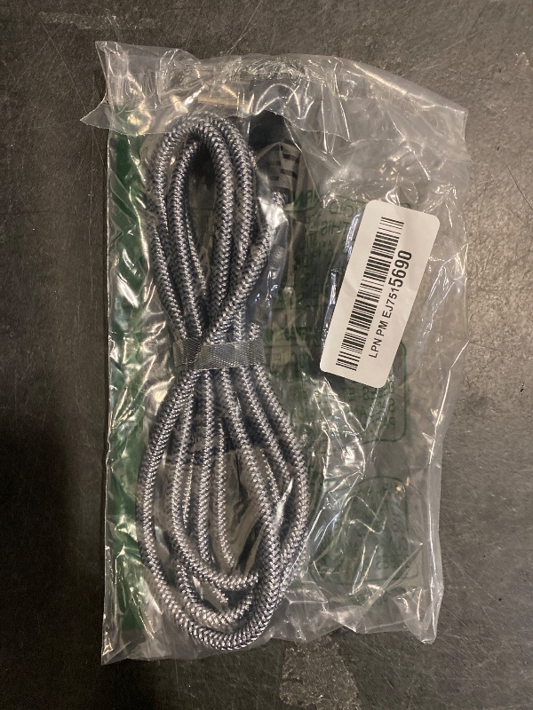 Photo 1 of 3 Prong Laptop Power Cord -Braided 6.6Ft Universal Power Cable 90°Angled, 18AWG for Dell HP LG Lenovo Asus Acer Toshiba Sony Laptops/Notebooks Monitors Printers Scanners NEMA 5-15P to C5 Power Cable