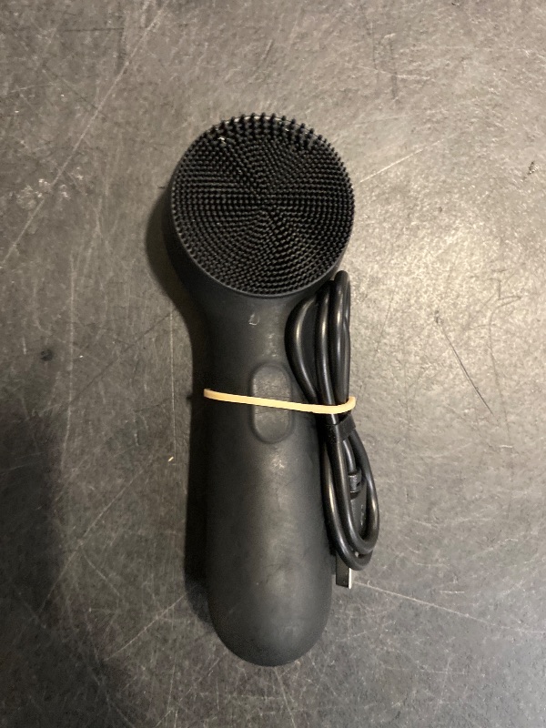 Photo 1 of Silicone Face Scrubber, NågraCoola CLIE 2.0 Facial Cleansing Brush, Rechargeable, Waterproof Face Scrub Brush for Cleansing, Exfoliating, Massaging, Electric Facial Exfoliator for Women & Men - Black