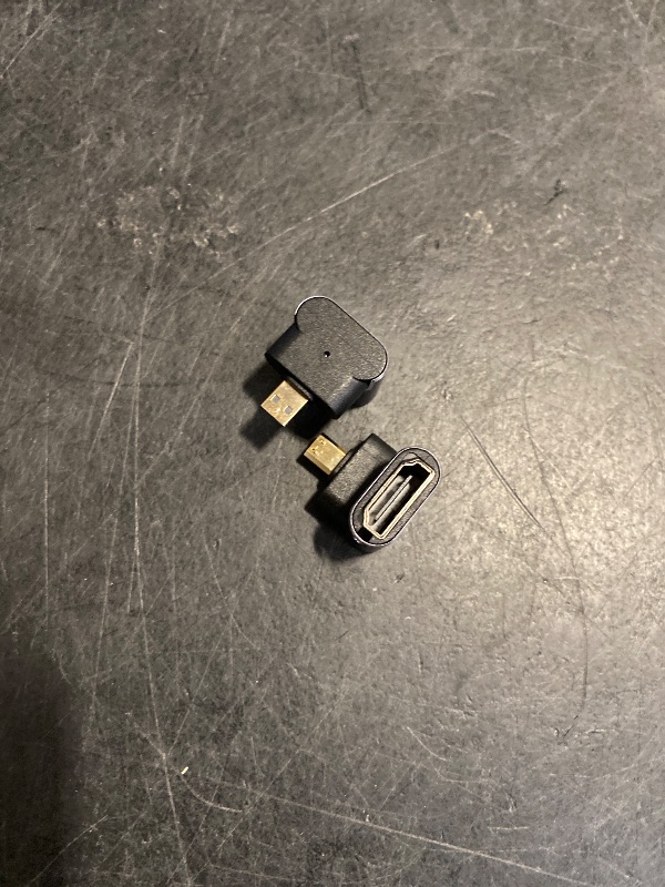 Photo 1 of PNGKNYOCN Right Angle 8K Micro HDMI Adapter,2-Pack 90 Degree Micro HDMI Male to HDMI 2.1 Female Bidirectional Connector Converter Support 8K@60Hz HDTV Up Bend