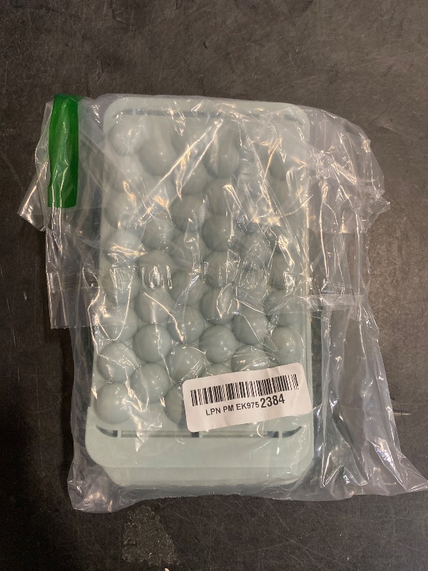 Photo 1 of WIBIMEN Ice Cube Tray with Lid and Bin - Round Ice Trays for Freezer with Lid - Ice Cube Trays for Freezer with Ice Container (0.8"-4PACK Blue)