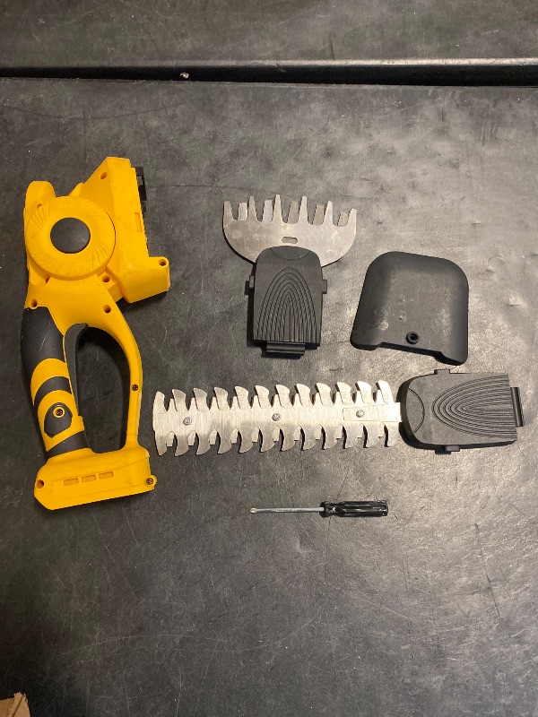 Photo 1 of BYCZONE Hedge Trimmer Cordless for Dewalt 20V Battery, 2 in 1 Electric Bush Trimmer - Mini Shrub Trimmer and Grass Shears Cordless for Garden Yard Lawn (Battery NOT Including)