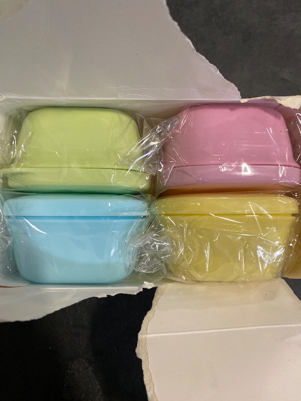 Photo 1 of Quatish 4 Pack Travel Soap Case Leakproof, Portable Travel Bar Soap Holder Container with Lid for Camping, Gym, Multicolor