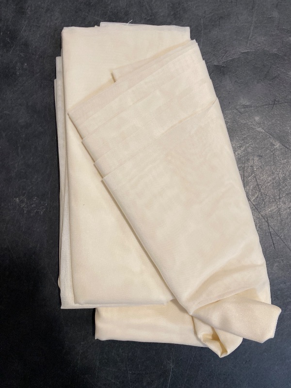 Photo 1 of OWENIE Cream Sheer Curtains 84 inches Long 2 Panels Set for Bedroom Living Room, Soft Solid Living Room Sheer Curtain, Rod Pocket Light Filtering Curtains, 2 Pcs Each 42“ W x 84" L,Cream