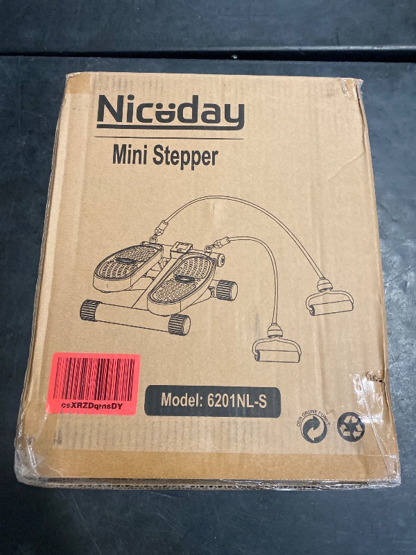 Photo 1 of Niceday Steppers for Exercise, Mini Stair Stepper with Resistance Bands at Home Workout Equipment with 300LBS Loading Capacity, Hydraulic Fitness Stepper with LCD Monitor