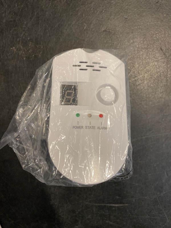 Photo 1 of HSTMYFS Natural Gas Leak Detector, Plug-in Propane Natural Gas Detector for Home Kitchen RV, Combustible & Explosive Gas Alarm for LPG, LNG, Methane (AC Power)