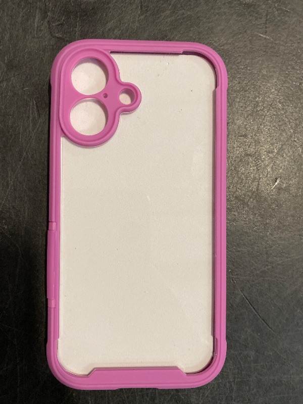 Photo 1 of Diaclara Designed for iPhone 16 Case, Full Body Rugged Case with Built-in Touch Sensitive Anti-Scratch Screen Protector, Upgraded [Full Camera Protection] for iPhone 16 6.1" (Pink)