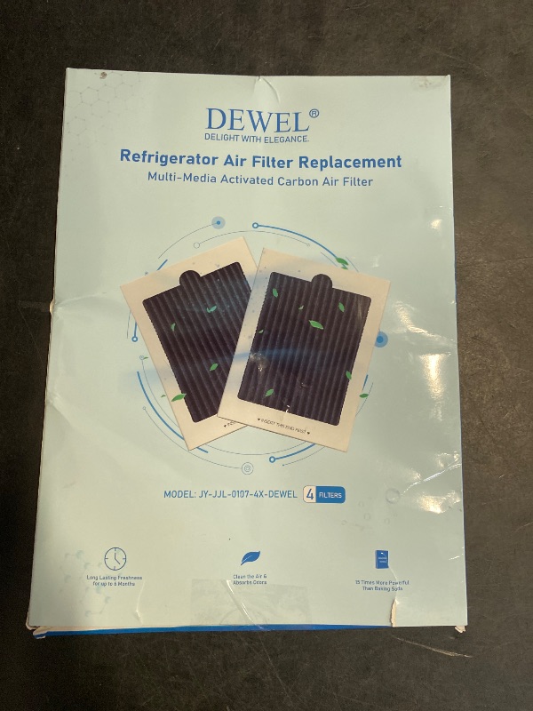 Photo 1 of Refrigerator Air Filter Replacement 4 Pack, Carbon Activated Air Filter Compatible with Frigidaire Pure Air Ultra & Electrolux EAFCBF, PAULTRA, SCPUREAIR2PK, RAF1150, 242047801, 242047804, 242061001