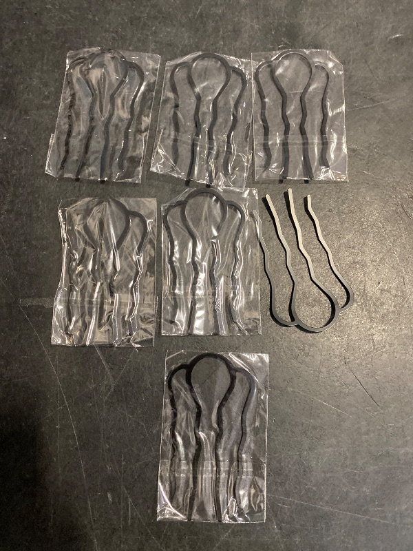 Photo 1 of 8 Pieces Side Combs, Metal Fork Clip Pins for Buns, 4 Prong Updo U-Shape Sticks for Women Hair Styling Tool Accessories