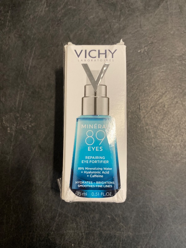 Photo 1 of Vichy Mineral 89 Eye Serum, Hyaluronic Acid and Caffeine Cream, Under Eye Cream For Dark Circles, Hydrating & Puffiness Reducer, Opthalmologist Tested