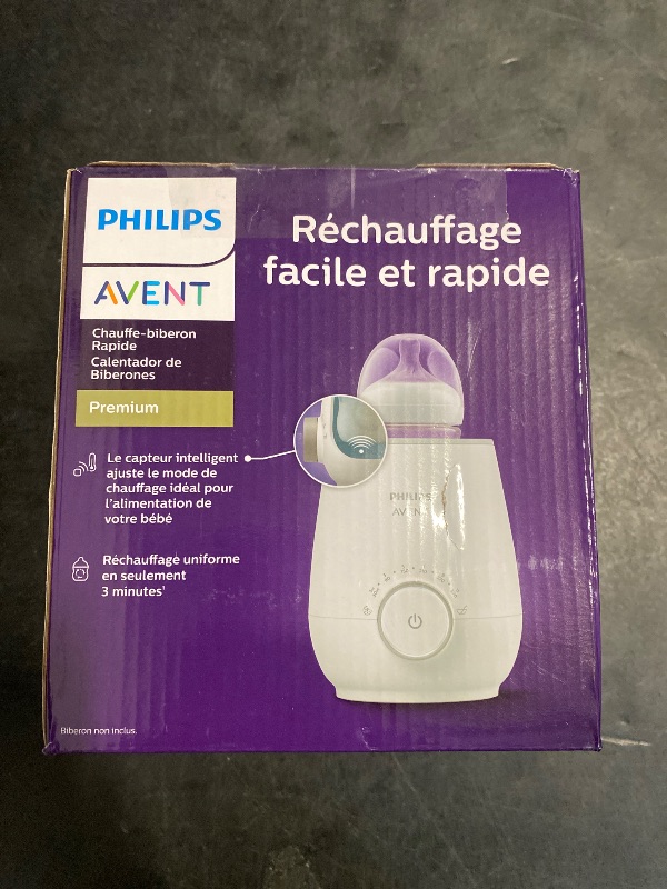 Photo 1 of Philips Avent Premium Fast Bottle Warmer, with Smart Temperature Control, Water Bath Technology, Automatic Shut-Off, Model SCF358