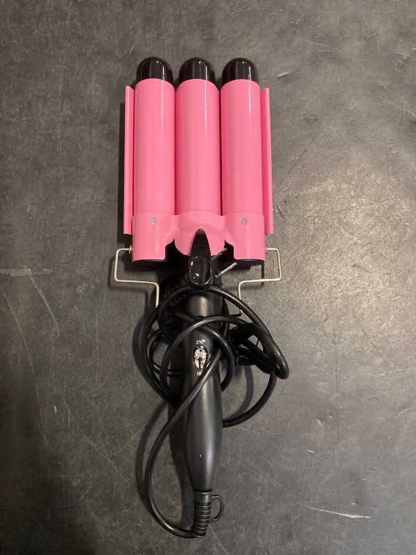Photo 1 of 3 Barrel Curling Iron Jumbo 1.25 inch (32mm) Hair Curling Wand Crimper Instant Heating Adjustable Hair Curler with 2 Temperature Control