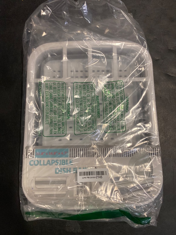 Photo 1 of BNYD Plastic Collapsible Dish Drying Rack, Foldable Dinnerware Drainer Organizer for Storage,Kitchen