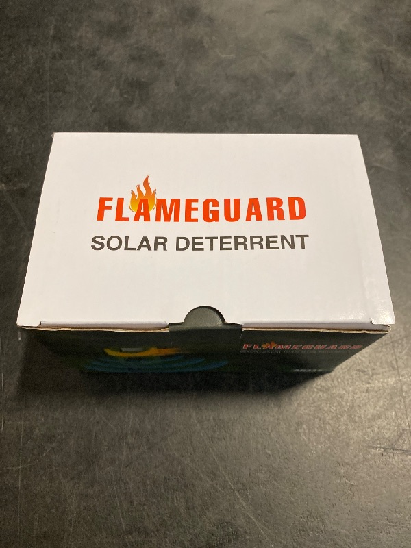 Photo 1 of Upgraded Solar Ultrasonic Animal Repellent,Cat Repeller Outdoor with Flaming Eye Alarm,Waterproof Raccoon Repellent with Motion Detection for Farm Yard Garden Repelling Dog, Rabbit, Skunk,Squirrel
