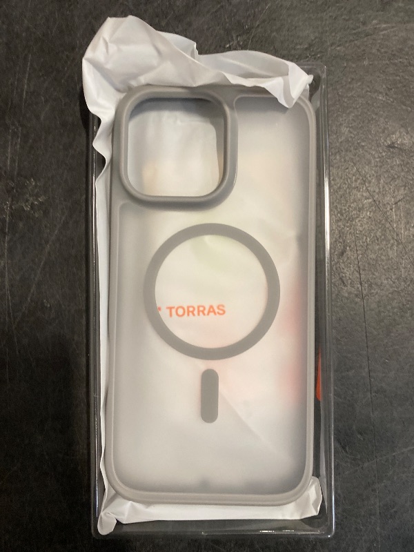 Photo 1 of TORRAS Magnetic Shockproof for iPhone 16 Pro Max Case, [4X Military-Grade Protection] [Compatible with MagSafe] Translucent Case for iPhone 16 Pro Max Anti-Scratch Guardian 6.9"