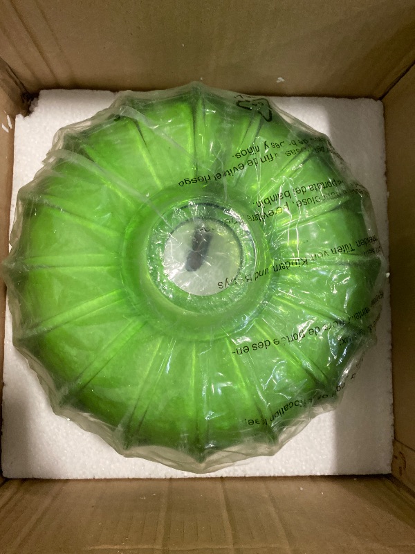 Photo 1 of Yifi Deco Vintage Glass Pendant Light Flower Shape Glass Hanging Lamp for Kitchen Island Hallway Foyer etc, Green