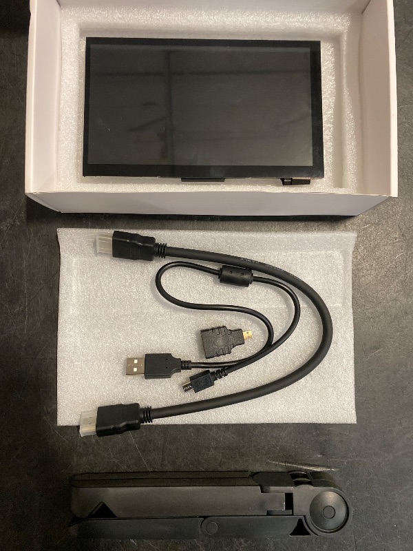 Photo 1 of Ingcool 7 inch HDMI LCD 1024x600 Resolution Capacitive Touch Screen IPS Display Module Compatible with Raspberry Pi 4 3 2 1 B B+ A+,Jetson Nano,Support Software Resolution (up to 1920×1080)