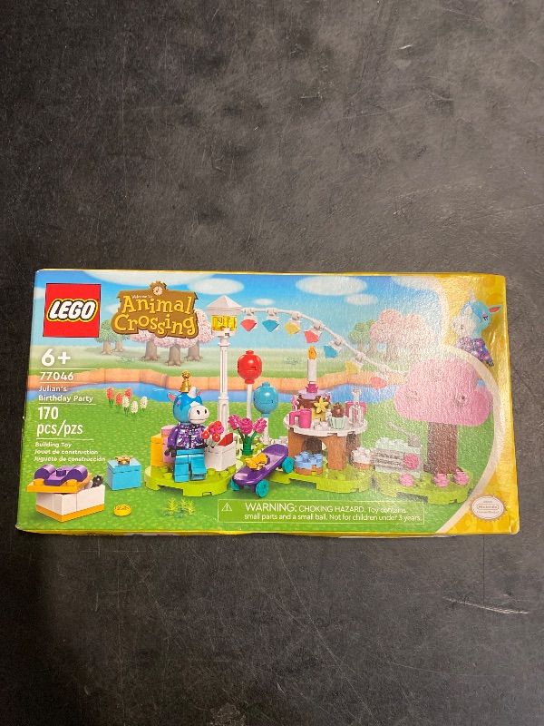 Photo 1 of LEGO Animal Crossing Julian’s Birthday Party Video Game Toy for Kids, Animal Crossing Toy from The Video Game Series with Horse Toy Minifigure, Birthday Gift for Girls and Boys Ages 6 and Up, 77046